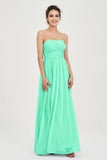clean-lined bridesmaid dress night-out dress chiffon strapless formal evening gowns