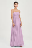 clean-lined bridesmaid dress night-out dress chiffon strapless formal evening gowns