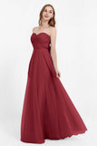 Sweetheart neckline tulle backless formal evening dresses pleated ruched bridesmaid dress