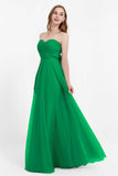 Sweetheart neckline tulle backless formal evening dresses pleated ruched bridesmaid dress