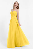 Sweetheart neckline tulle backless formal evening dresses pleated ruched bridesmaid dress