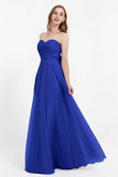 Sweetheart neckline tulle backless formal evening dresses pleated ruched bridesmaid dress