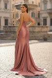 Sweetheart Fuchsia Pleated Mermaid Long Prom Dress