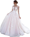 Vestidos de novia con apliques de encaje para novia 2025, vestidos de novia para bodas en la playa para mujeres, vestido de novia de talla grande 
