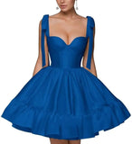 Spaghetti Strap Sweetheart Homecoming Dresses A Line Prom Dress Short Mini Prom Formal Evening Ball Gowns Party Gown