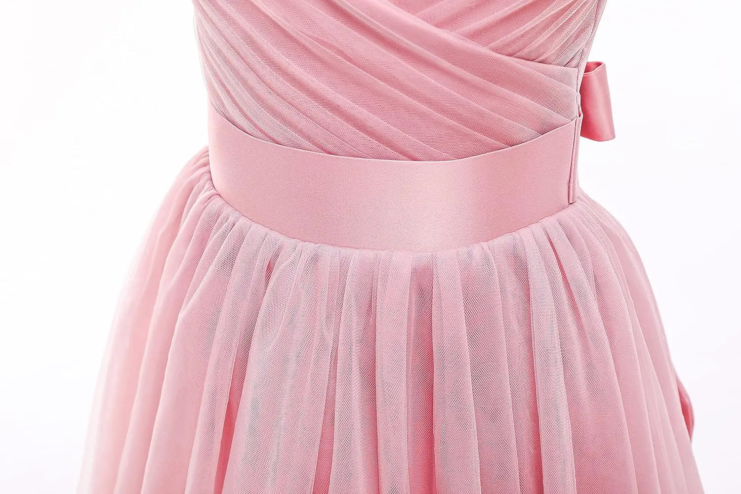 Vestido de tul con tirantes finos para niñas de flores, largo, corte A, para bodas, desfiles, princesas, fiestas de cumpleaños, vestidos de gala 