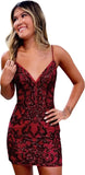 Vestidos de fiesta ajustados con tirantes finos para adolescentes, corsé con lentejuelas brillantes, vestido de cóctel para graduación, vestido formal, vestido de noche 