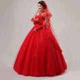 White Ivory Red Black Bridal Veil Lace Short Elbow Wedding Tulle Appliques Embroidery Edge Long Cathedral Bride Veils 1.4M 265cm