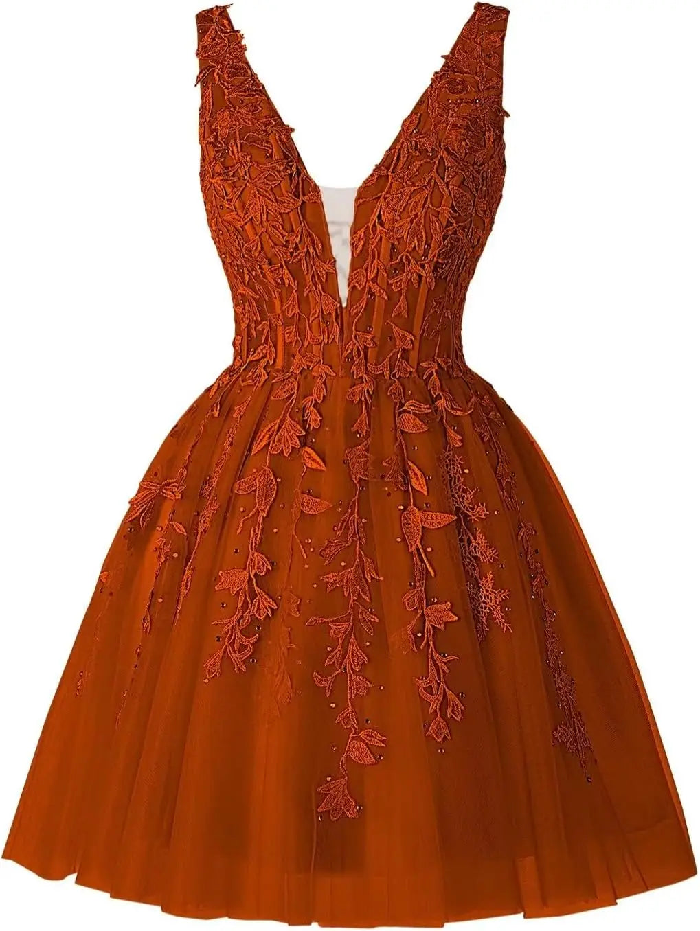 V Neck Short Homecoming Dresses for Teens Lace Tulle Prom Dress Cocktail Party Dress short prom dress  party dresses