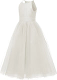 Vestidos de gasa de tul para niñas de flores, vestidos de fiesta para bodas, desfiles, vestidos de fiesta, vestidos de niñas para fiestas y bodas 