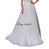 Besticktes Tüll Brautkleid A-Linie Rückenfreies Brautkleid Offenes Rückenkleid Custom Lace schlichtes A-Linienkleid Brautkleid 