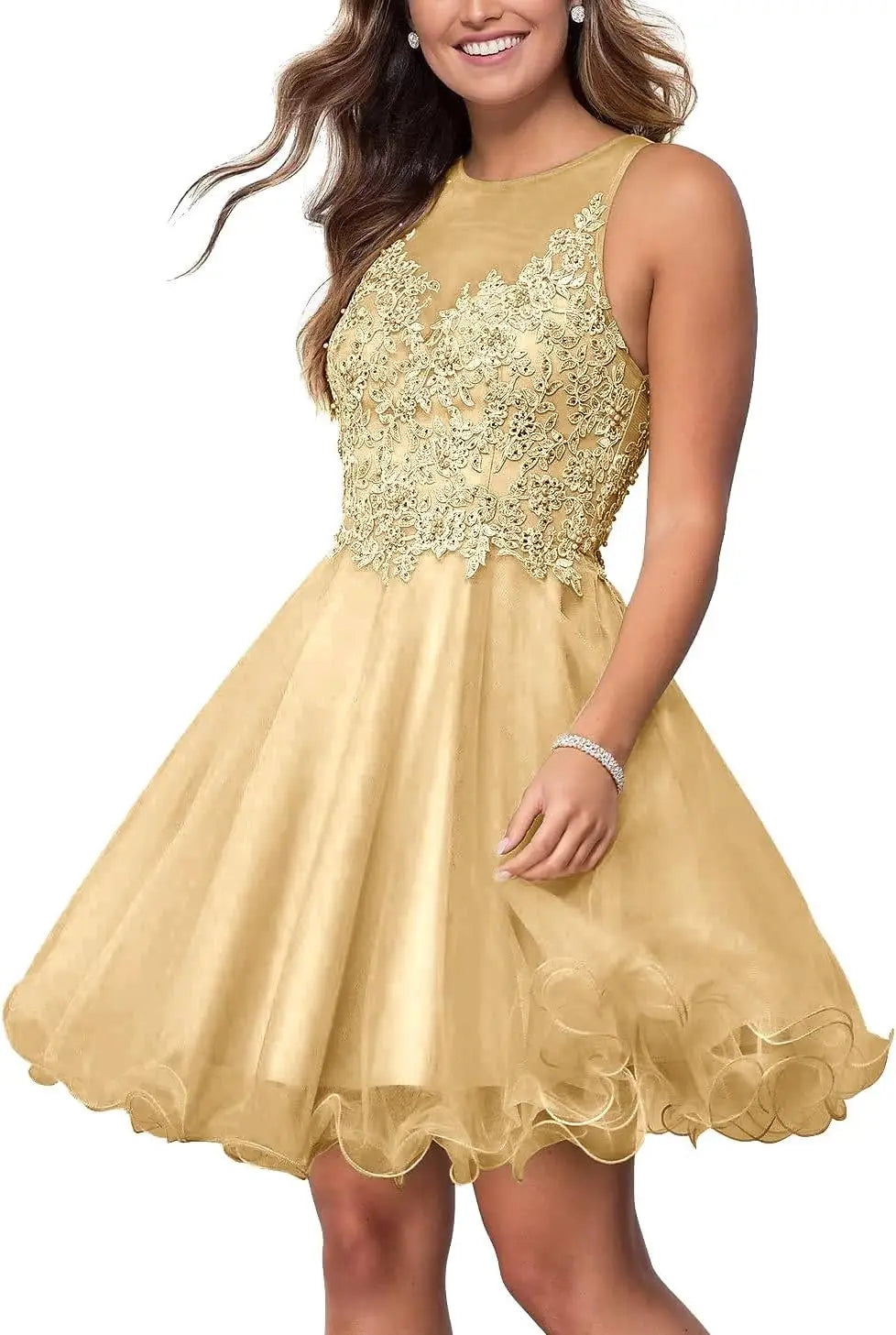 Custom Made Short Tulle Prom Dress for Teens Homecoming Dresses Lace Applique Beading Wedding Party Cocktail Gowns Clubwear