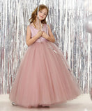 Satin Tulle Flower Girl Tutu Dress for Wedding Formal Holiday First Communion Dress with Bow pageant princess dresses for girls