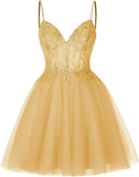 Pretty Short Lace Floral Homecoming Dresses for Teens Sparkly Tulle Illusion Prom Dress Cocktail Party Gowns Bridesmaid Gown