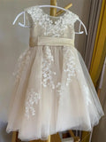 Vestidos de niña de flores de tul con encaje para bodas, vestido de niña de cumpleaños con ilusión y apliques de encaje, vestido de princesa con tutú para niñas de concurso 