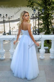 Vestido de novia de playa sencillo y elegante, vestido de fiesta con corsé de tul, corte A, personalizado, para fiesta de graduación o de noche, vestido formal para mujer elegante 