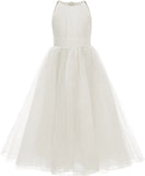 Vestidos de gasa de tul para niñas de flores, vestidos de fiesta para bodas, desfiles, vestidos de fiesta, vestidos de niñas para fiestas y bodas 