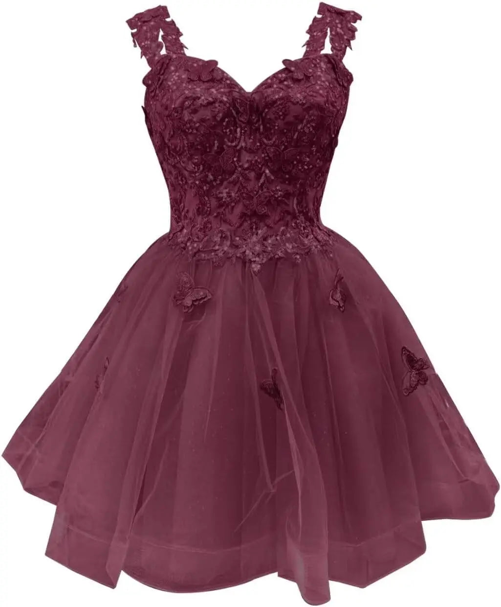 3D Butterfly Short Homecoming Dresses Sparkly Tulle Prom Dress Teens Off Shoulder DAMA Dresses for Quinceanera