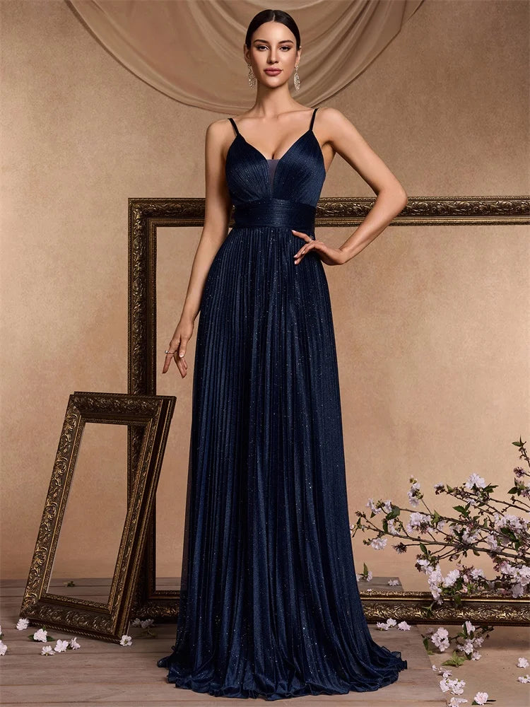 Elegant A-line Green Evening Dress Luxury Floor Length Women Backless Formal Wedding Party Prom Cocktail Dress Gowns