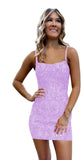 Sparkly Short Tight Homecoming Dress 2025 for Teens Spaghetti Straps Sequin Formal Evening Gown evening dresses  prom dresses