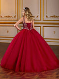 Prom Birthday Party Banquet Princess Gowns Flower Girls Dresses Burgundy Tulle Jewel Flory Appliques Sleeveless For Wedding