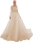 One Shoulder Appliques Tulle Prom Dresses Glitter Ball Gown Wedding Dress Princess Formal Gown