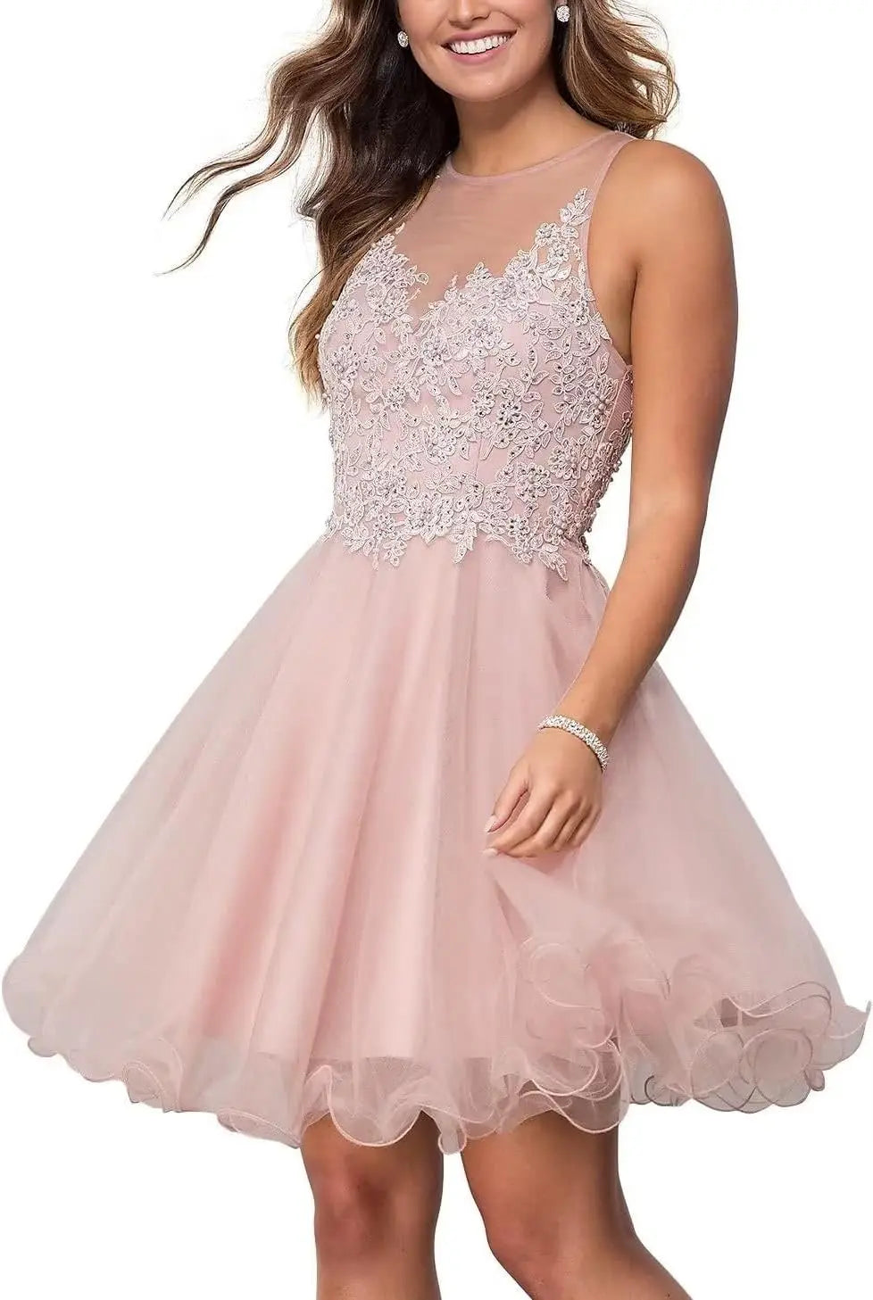 Custom Made Short Tulle Prom Dress for Teens Homecoming Dresses Lace Applique Beading Wedding Party Cocktail Gowns Clubwear