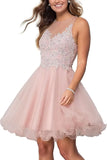 Custom Made Short Tulle Prom Dress for Teens Homecoming Dresses Lace Applique Beading Wedding Party Cocktail Gowns Clubwear