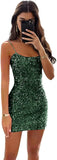Women's Sparkly Sequin Homecoming Dresses for Teens Spaghetti Strap Tight Short Corset Prom Dresses formal dress  evening gown