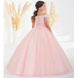 Vestidos de fiesta de cumpleaños, banquete, comunión, niña de las flores, tul rosa claro, apliques de lentejuelas, sin mangas, para boda 