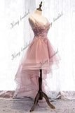 Lace Applique Homecoming Dresses 2025 High Low Spaghetti Straps Tulle Short Prom Dress for Teens Glitter Quinceanera Dress Gowns