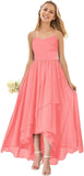 Vestidos de dama de honor para bodas, de gasa alta y baja, plisados, con tirantes finos, vestido de fiesta formal, vestidos de dama de honor para bodas 