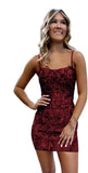 Sparkly Short Tight Homecoming Dress 2025 for Teens Spaghetti Straps Sequin Formal Evening Gown evening dresses  prom dresses