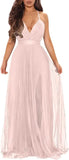Women's Sexy Deep V Neck Split Cocktail Party Formal Bridesmaid Maxi Dress evening dresses  prom party dresses
