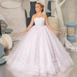 White Tulle Appliques With Tailing Sleeveless For Wedding Birthday Party Banquet Princess Gowns Flower Girl Dresses