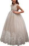 Flower Girl Dress for Wedding Kids Lace Pageant Ball Gowns princess dress ball gown  girls dresses for party and wedding