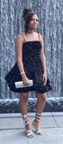 Kurze Pailletten-Heimkehrkleider für Teenager 2025, glitzernde Spaghettiträger, Sweet 16-Abschlussball-Cocktailkleid, Ballkleid, Partykleider 
