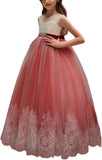Flower Girl Dress for Wedding Kids Lace Pageant Ball Gowns princess dress ball gown  girls dresses for party and wedding