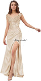 Elegant Satin Prom Dresses for Women Long 2025 3D Flower Lace Applique Off Shoulder Formal Evening Wedding Party Gown with Slit