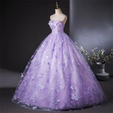 Ashley Gloria Strapless Party Dress Luxury 15 Quinceanera Dresses Sweet Lace Ball Gown Custom Color For Girls