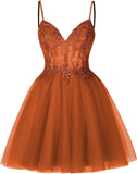 Pretty Short Lace Floral Homecoming Dresses for Teens Sparkly Tulle Illusion Prom Dress Cocktail Party Gowns Bridesmaid Gown