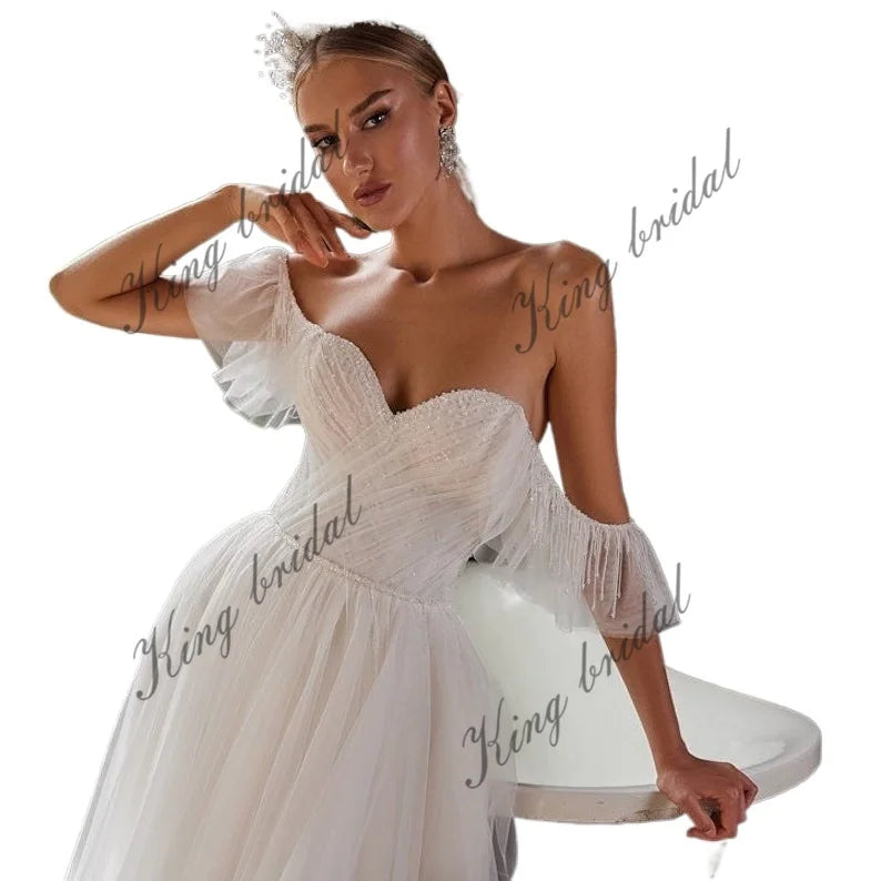 Find Your Dream Wedding Dress – Crystal Embroidered Elegance wedding guest dress women  beach Bridal gown