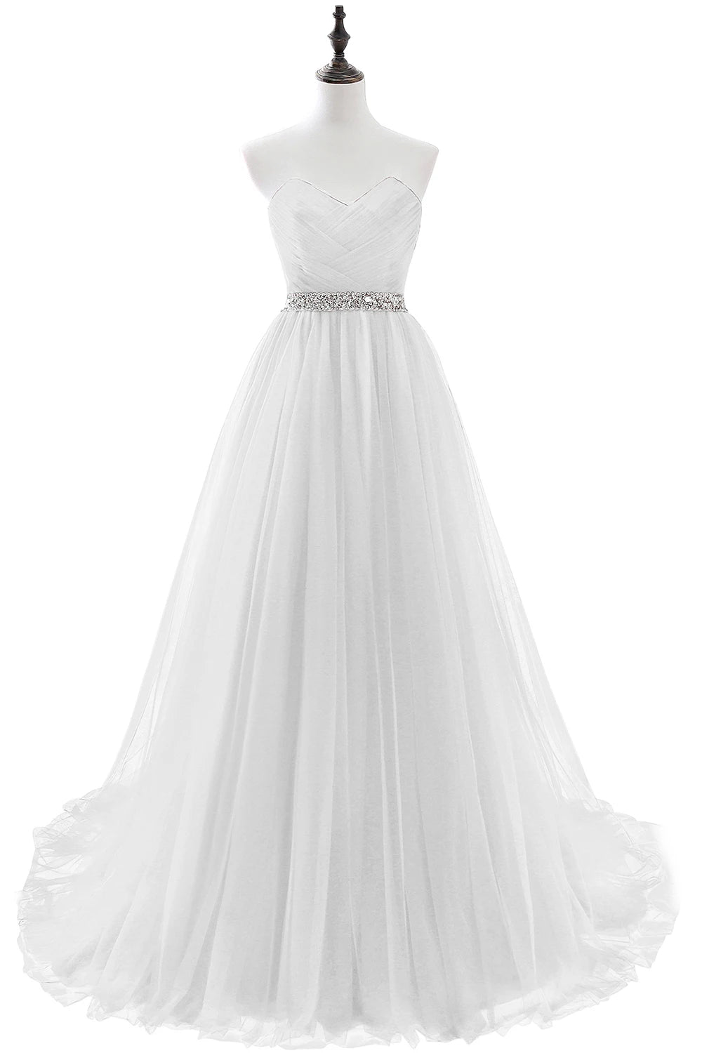 A-line Strapless Tulle Royal Blue Evening Dresses Lace Up Crystal Sequin Formal Party For Bride Sexy Prom Gown Wedding Party