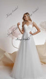 Vestido de novia de tul con puntos y purpurina personalizado, vestidos de novia de tul brillante, elegantes vestidos de novia con corsé, vestido de novia drapeado personalizado. 