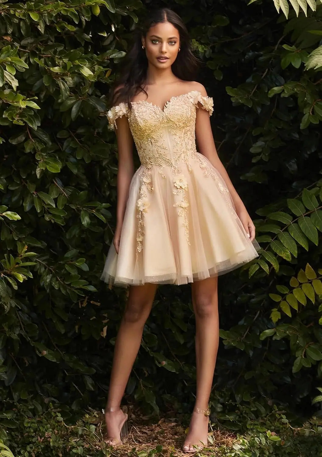 Vestidos de fiesta de tul con hombros descubiertos 2025, vestidos de fiesta cortos de encaje estilo princesa, vestidos de graduación 