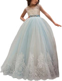 Flower Girl Dress for Wedding Kids Lace Pageant Ball Gowns princess dress ball gown  girls dresses for party and wedding