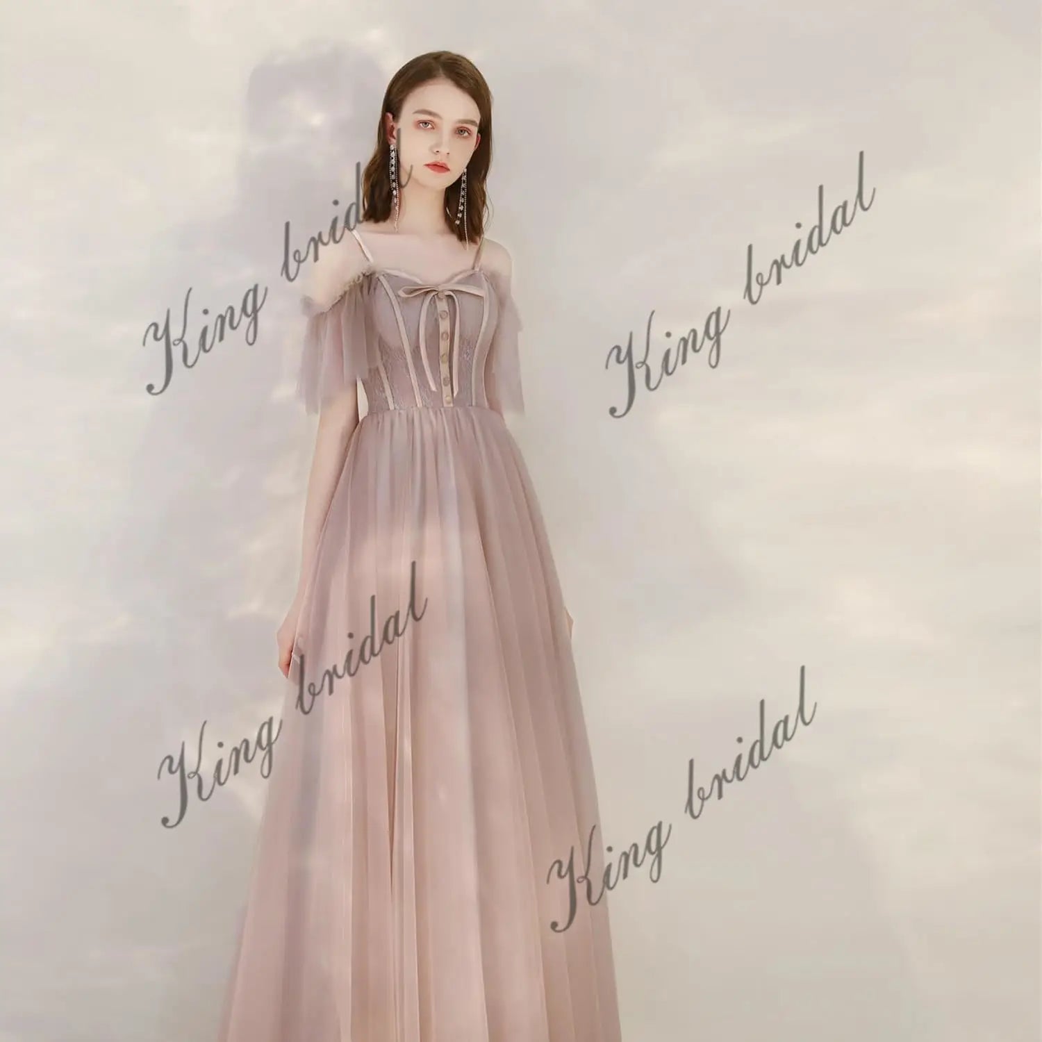 Benutzerdefinierte Off Schulter Mesh Ball Brautjungfer Kleid frauen Cocktail Party Kleider Formale Abendkleider Party Prom braut kleid 