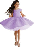 Vestido de desfile para niña, vestido de lentejuelas para niña de flores, tutú corto de tul, vestido de princesa, vestido de desfile para boda, vestido de princesa 