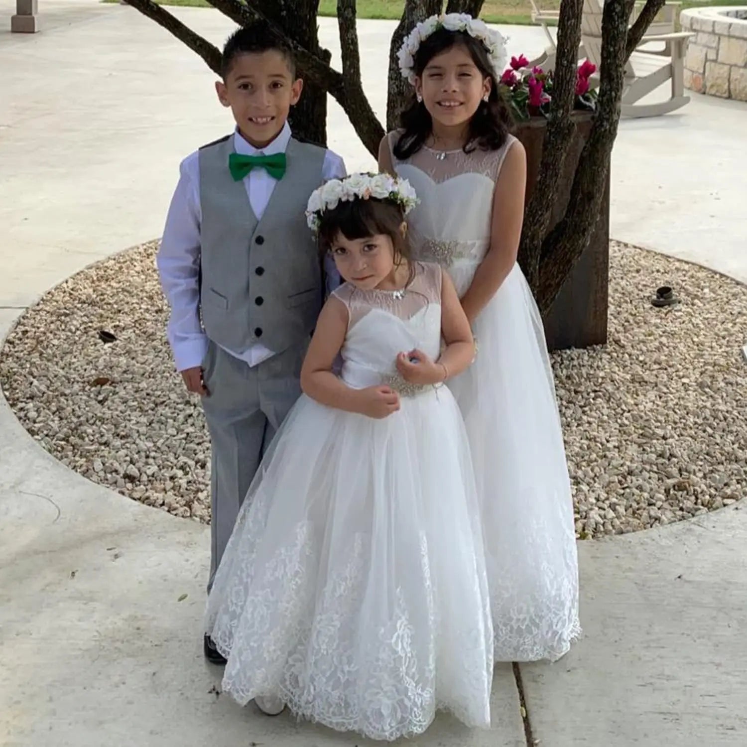 Flower Girl Dress for Wedding Kids Lace Pageant Ball Gowns princess dress ball gown  girls dresses for party and wedding