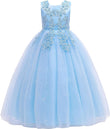 Little/Big Girls Lace Bridesmaid Dress Flower Kid Wedding Ball Gown Toddler Princess Pageant Evening Dresses princess dress